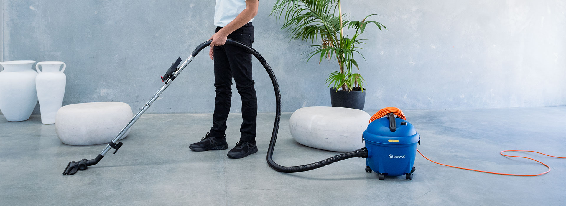 Pacvac vacuum cleaners product range banner