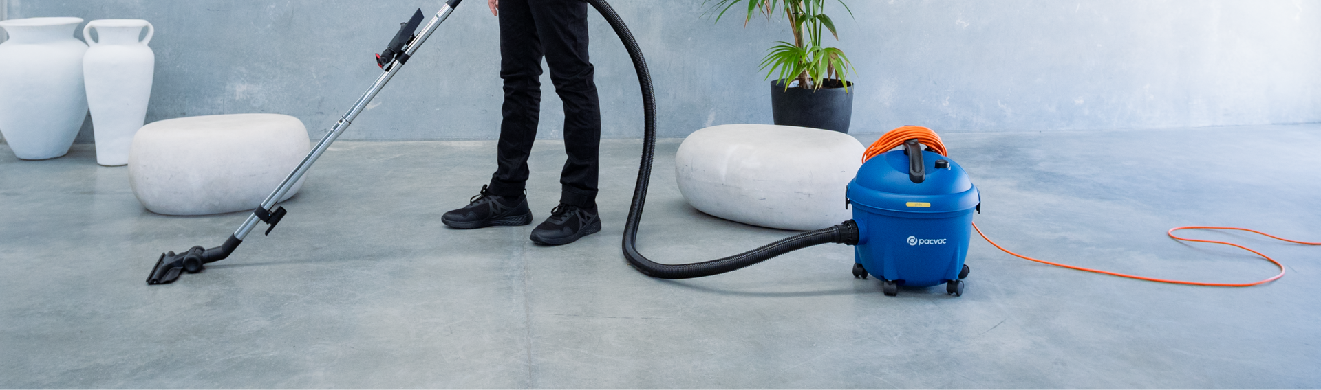 Pacvac vacuum cleaners product range banner