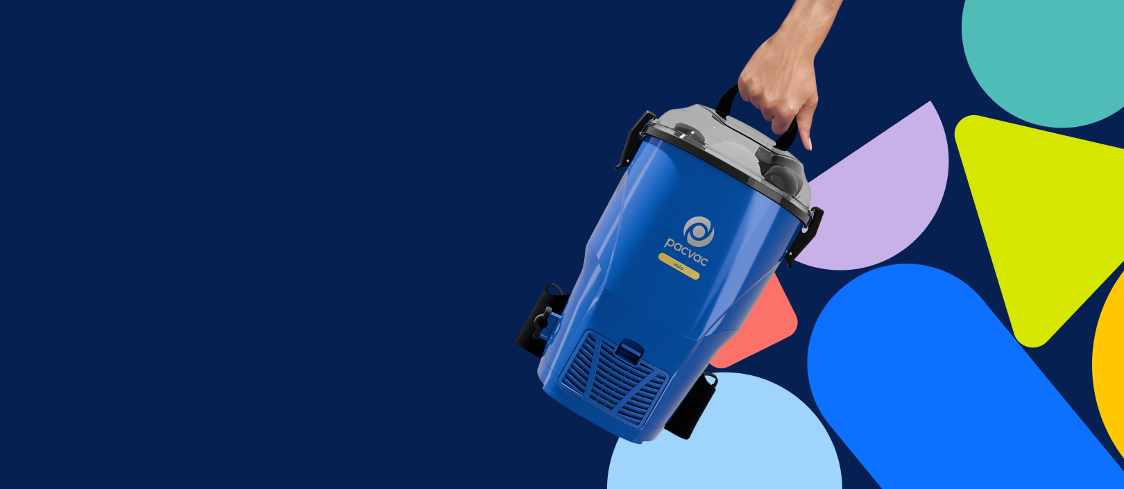 Pacvac vacuum cleaners product range banner