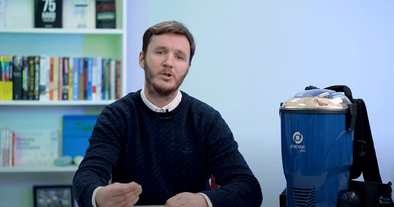 Velo backpack vacuum reviewed by Chris Guilfoyle Velo backpack vacuum reviewed by Chris Guilfoyle