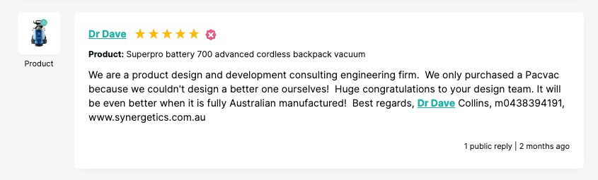 Pacvac Superpro Cordless Vacuum Cleaner - Product Review
