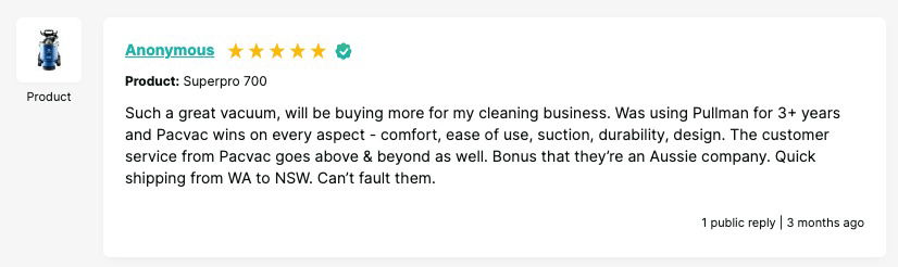 A Review for Pacvac Superpro Vacuum Cleaner